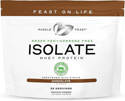 Muscle Feast Grass-Fed Whey Protein Isolate, All Natural Hormone Free Pasture Raised, Whey Isolate