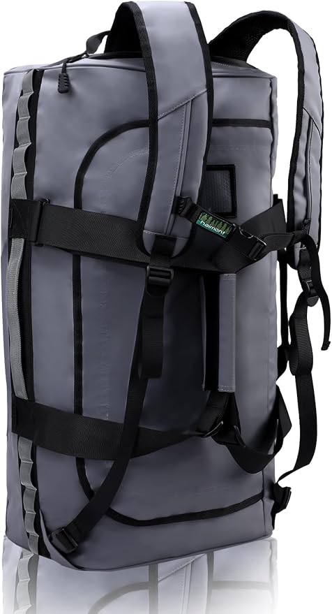 Haimont Gym Duffel Backpack Bag for Men Large Sports Duffle Bags with Backpack Straps for Hiking