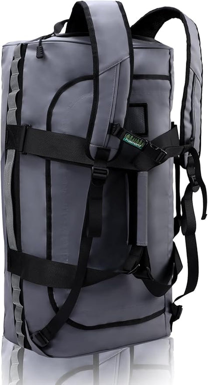 Haimont Gym Duffel Backpack Bag for Men Large Sports Duffle Bags with Backpack Straps for Hiking