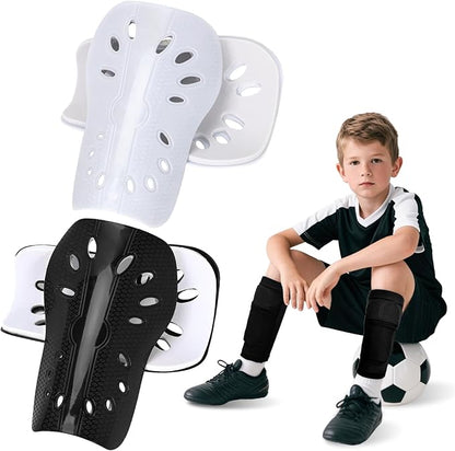 2 Pairs Shin Guards Soccer for Kids,Shin Pads Extra Lightweight Breathable Slide in Shin Guard for