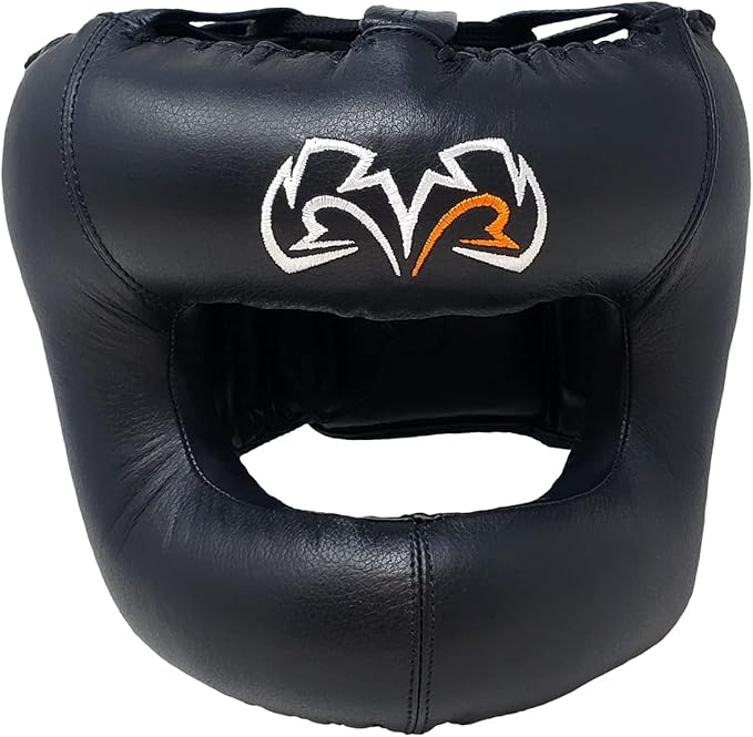 RIVAL Boxing RHGFS3 Face-Saver Sparring Headgear - Wide Eye Opening, Premium Leather, and
