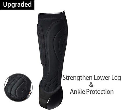 Soccer Shin Guards, Soccer Protective Gear with Calf and Ankle Pads, Shin Guard Pads for Youth and
