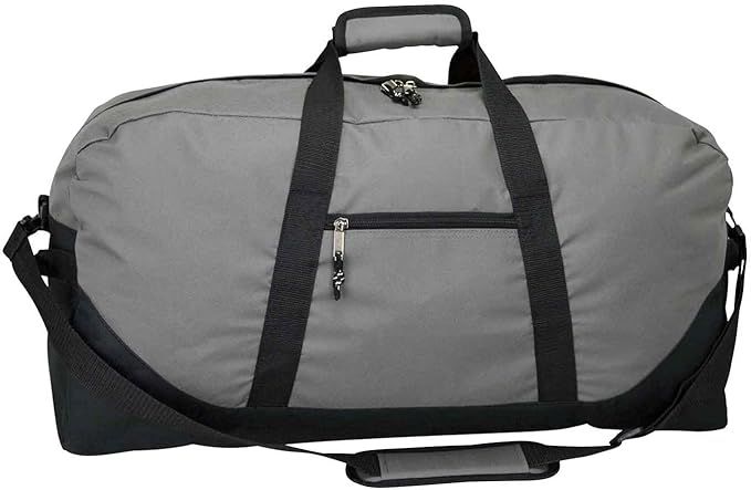 DALIX 25" Big Adventure Large Gym Sports Duffle Bag (Black Grey Navy Blue Red Camo)