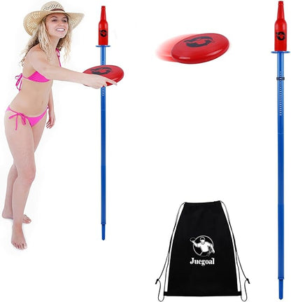 Juegoal Outdoor Flying Disc Game Set, Yard Games Bottle Drop Frisbee Set, Outside Fun Disc Toss