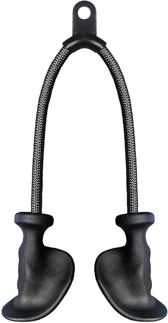 Ergonomic Tricep Rope Pulldown Attachments, Upgraded 27 32 40 & 47 Inch Extra Long Triceps Rope