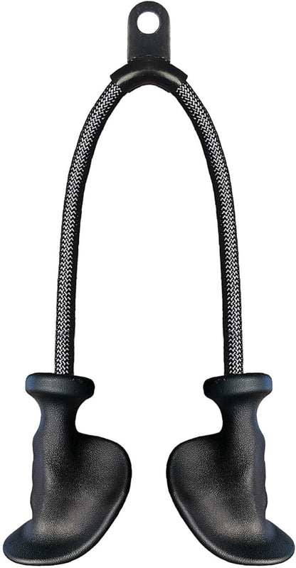 Ergonomic Tricep Rope Pulldown Attachments, Upgraded 27 32 40 & 47 Inch Extra Long Triceps Rope