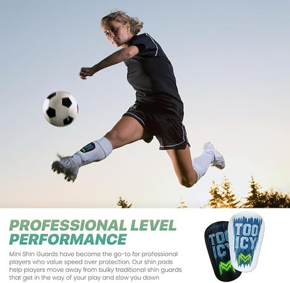 MiniGuards - Mini Shin Guards for Soccer Players - Tiny Shin Pads for Men, Women, Teens - Miniature