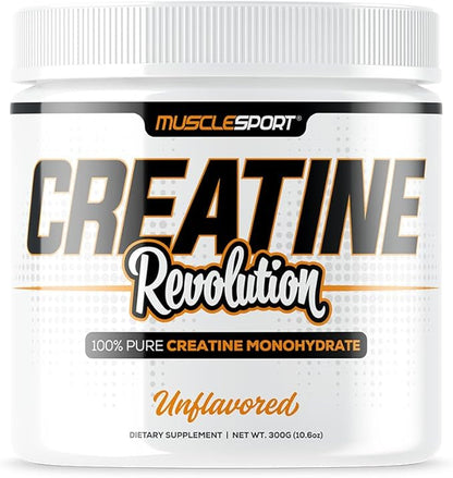 Musclesport Creatine Monohydrate Powder - Micronized Creatine Monohydrate - Energy, Strength &