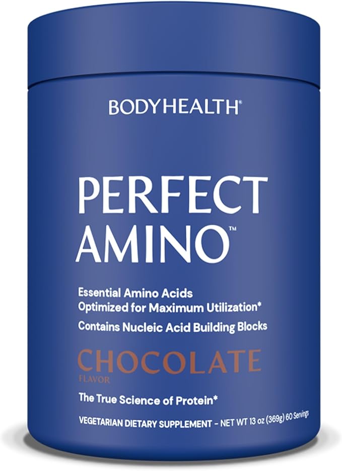 BodyHealth PerfectAmino Powder - BCAA and EAA Powder for Pre and Post Workout - Amino Acid Energy