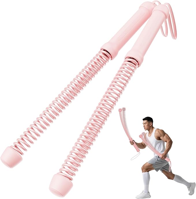 2PCS Weighted Ropeless Battle Ropes for Home Gym, Heavy Duty Arm Exerciser for Strength Training