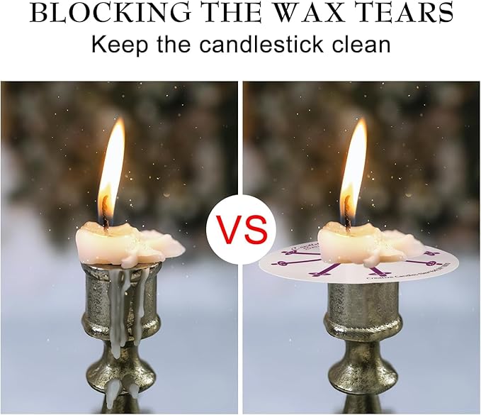 200 pcs Church Candles with Drip Protectors for Devotional Candlelight Vigil Service, Unscented