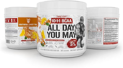 5% Nutrition Rich Piana AllDayYouMay BCAA Powder | Premium Intra & Post Workout Amino Acids