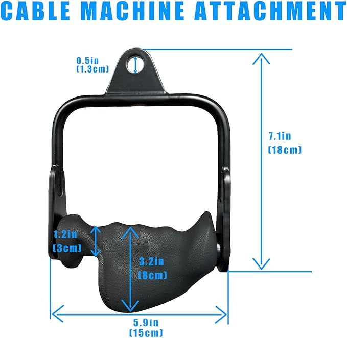 Ergonomic Tricep Rope Pulldown Attachments, Upgraded 27 32 40 & 47 Inch Extra Long Triceps Rope