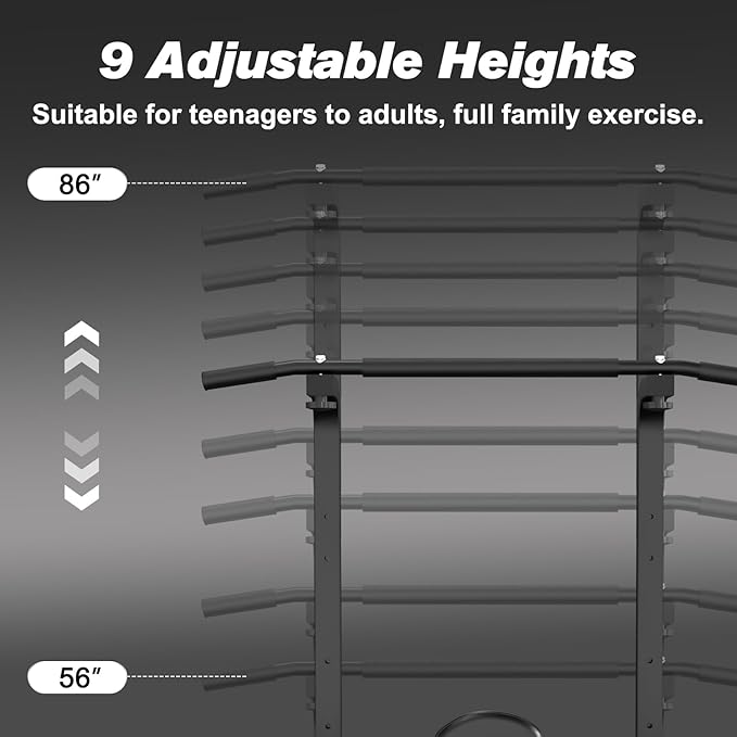 RELIFE REBUILD YOUR LIFE Power Tower Pull Up Bar Station Workout Dip Station for Home Gym Strength