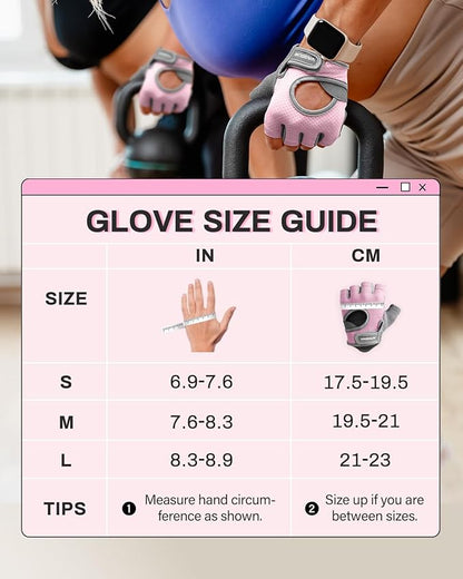 VINSGUIR Workout Gloves for Women and Men, Breathable Weight Lifting Gloves for Gym Exercise