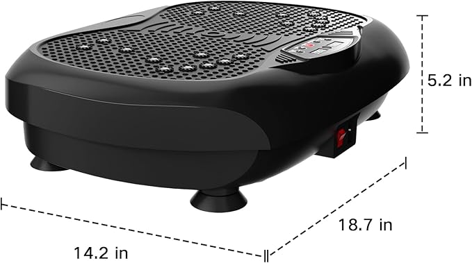 Vibration Plate Exercise Machine - Whole Body Workout Vibration Platform Lymphatic Drainage Machine