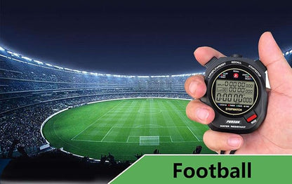 Sport Stopwatch Timer with 100X2laps Split Memory/0.001second Timing,Professional Recall Stop Watch