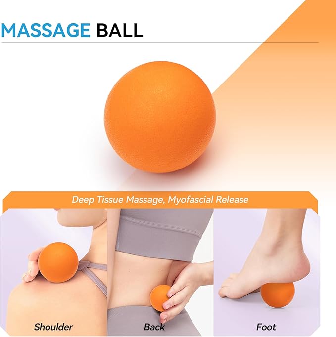 5 in 1 Foam Roller Set, High Density Fitness Exercise Foam Roller for Deep Tissue Muscle Massage