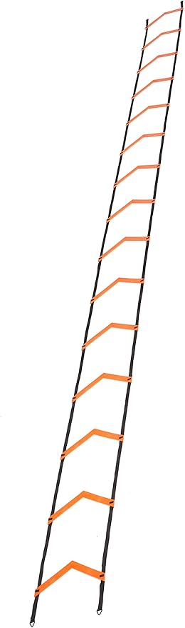 JAWKU Speed and Agility Ladder, Extra Long 21-Foot with 15-Rungs to Improve Balance, Acceleration