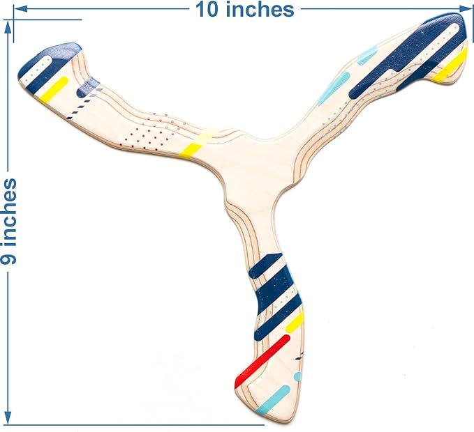 Wooden Boomerang Storm v2 | Handcrafted Returning Boomerang | Easy-to-Throw Design for Beginners |