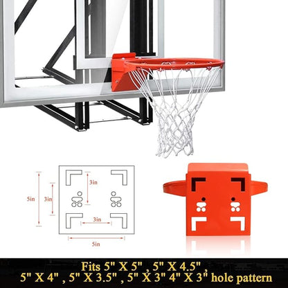 Professional 180º Heavy Duty Breakaway Basketball Rim，18 inch Single Spring Flex Rim Goal