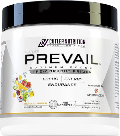 Prevail Pre Workout Powder with Nootropics Pre-Workout Drink for Men and Women Lazer Focus and