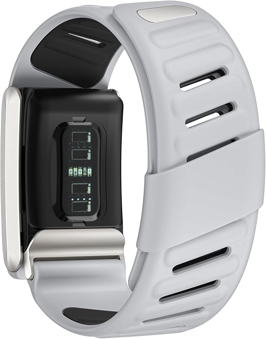 Comfort Durable Silicone Wristband Compatible with WHOOP 4.0 Band, Soft Silicone Sports Loop Strap