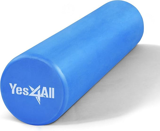 Yes4All EVA Firm Foam Roller for Back - Round Back Roller for Exercise, Yoga & Pilates 12/18/24/36