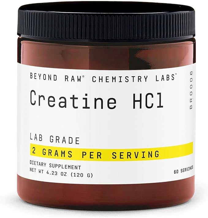 BEYOND RAW Creatine HCl Powder, Science Backed, Lab Grade, Creatine for Women & Men, Muscle