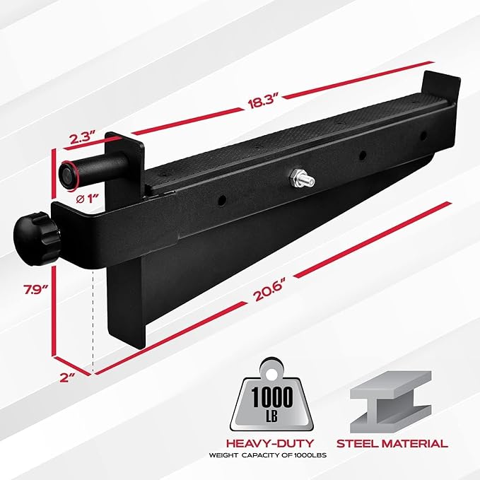 Yes4All Power Rack J-Hooks & Attachments ??Heavy Duty Barbell Holders Compatible with 2x2 & 3x3