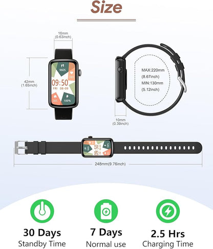 Fitness Tracker, Fitness Watches for Women Men with Heart Rate Monitor Blood Oxygen Sleep Tracker