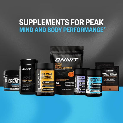 ONNIT Creatine Monohydrate Powder – 5g Premium Creatine for Muscle Strength, Power & Lean Mass