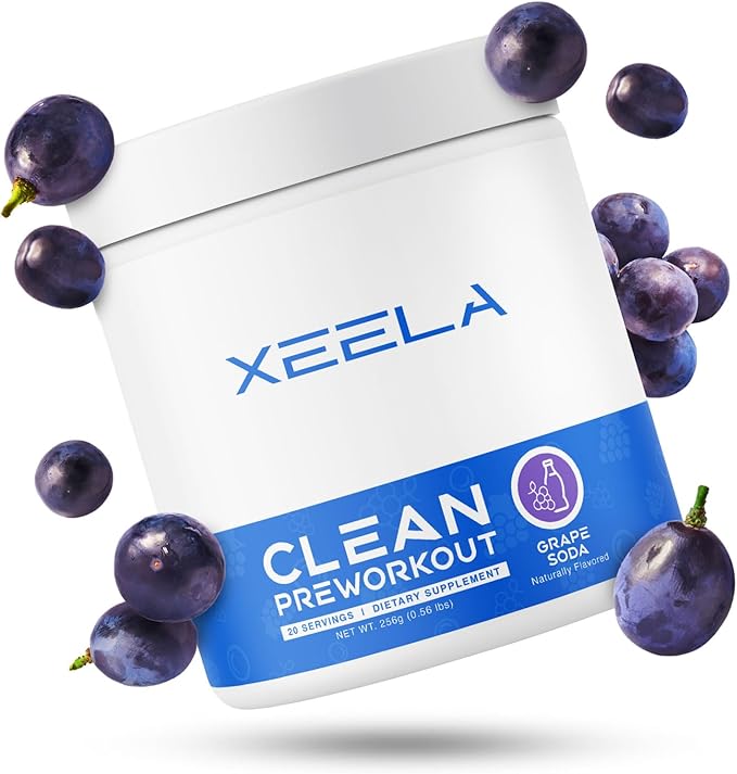 XEELA Pre Workout Powder - Clean & Tested - Jitter Free, Safe, and Natural - Increase Thermogenic