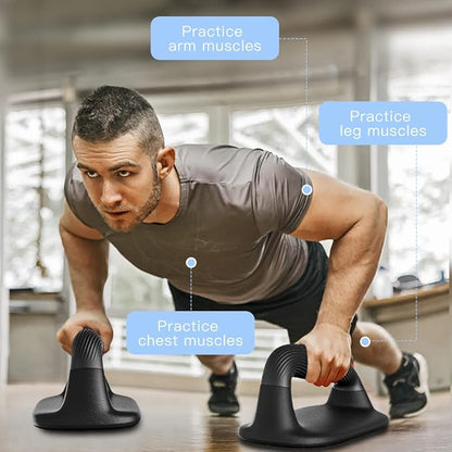 Kipika Push Up Bars, Pushup Stands, Anti-Slip Soft Plastic Push Up Handles, Bottom Anti-Slip Pad