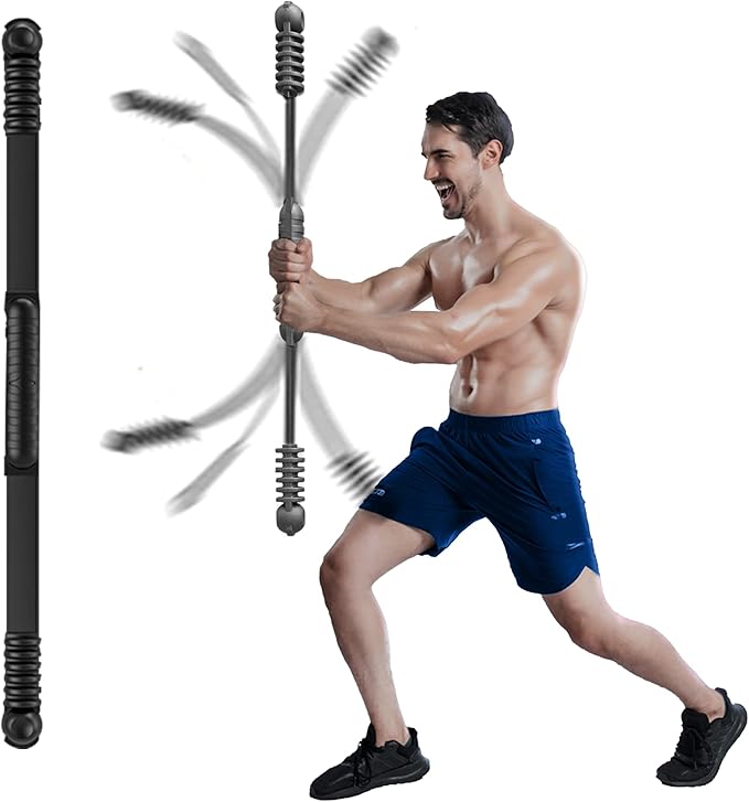 Upgraded Elastic Fitness Bar,Physical Therapy Equipment for Exercise Vibration Training,Fat Buring