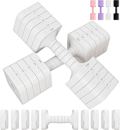 Adjustable Dumbbell Set for Women Men 16LB 20LB Hand Weights Dumbbells Sets Woman Exercise Fitness