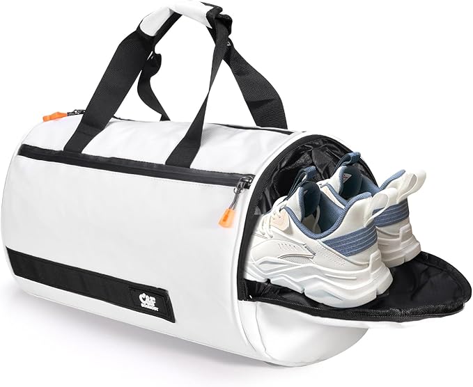 C&F BOGMOST Small Travel Duffel Bag,Compact Sports Small Gym Bag with Shoes Compartment,Lightweight