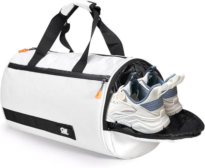 C&F BOGMOST Small Travel Duffel Bag,Compact Sports Small Gym Bag with Shoes Compartment,Lightweight