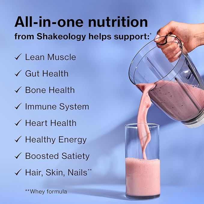 Shakeology Whey Protein Powder Blend - Gluten Free, Superfood Protein Shake with Vitamins and