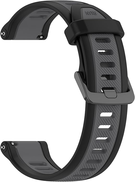 Compatible with Garmin Forerunner 165 Watch Band, 20mm Width Silicone Replacement Bands for Garmin