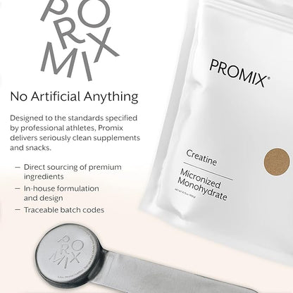 ProMix Nutrition Creatine Monohydrate Travel Packs, 5g of micronized Clean Creatine for Men and