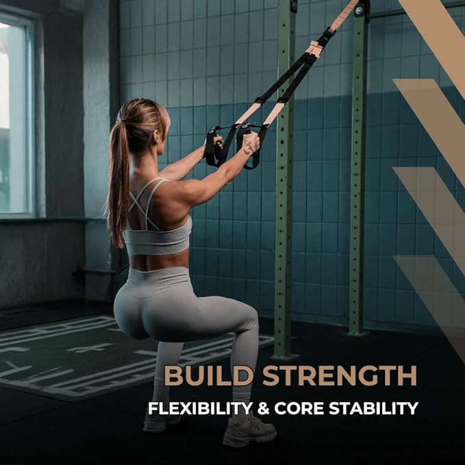 THYSOL® Resistance Trainer Pro Xtreme Straps Army | Sling Trainer Set with Adjustable Door Anchor |