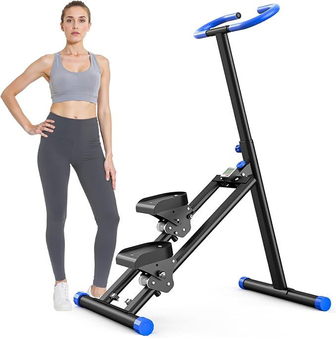 OWLSKY Stair Stepper for Home, Folding Vertical Climber Exercise Machine with Stable Triangular