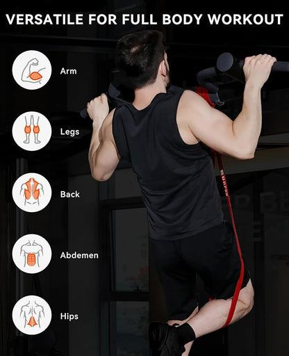 SUNPOW Pull Up Assistance Bands, Resistance Bands Set of 5 for Working Out, Pull Up Bands, Exercise
