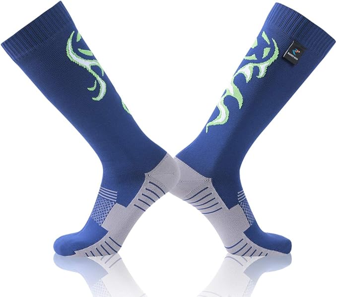 RANDY SUN Waterproof Skiing Socks, [SGS Certified] Unisex Knee High Breathable Hiking Trekking Sock