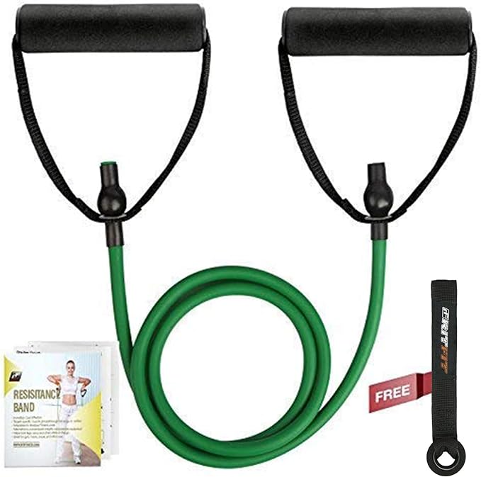 RitFit Single Resistance Exercise Band with Comfortable Handles - Ideal for Physical Therapy
