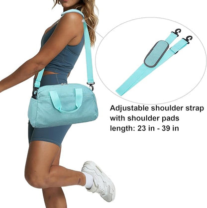 14 inch Small Gym Bag for Women & Men, Mini Duffel Bag for Travel Sports Lightweight Carry On Bag