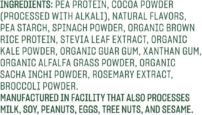 Vega Protein and Greens Protein Powder Chocolate (19 Servings) - 20g Plant Based Protein Plus