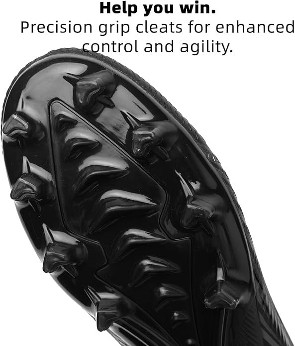 Men's High Top Soccer Shoes FG Long Spikes Adult Football Shoes Lightweight Professional Athletic