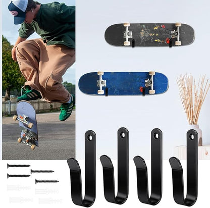 Snowboard Wall Mount Clips, Horizontal Snowboard Rack Display Stand, Snowboard Wall Mount Clips for